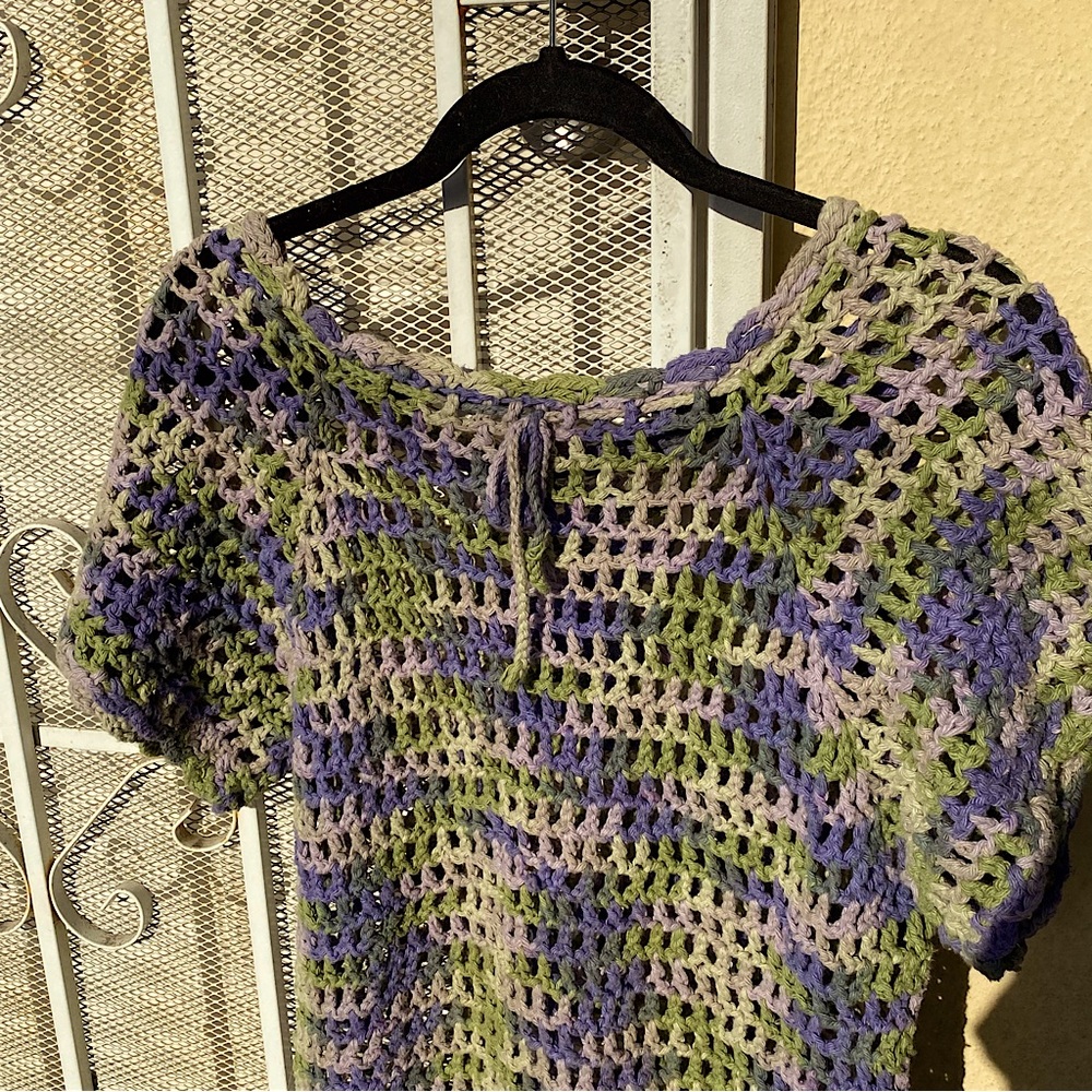 crochet top 🍇🌿🪴